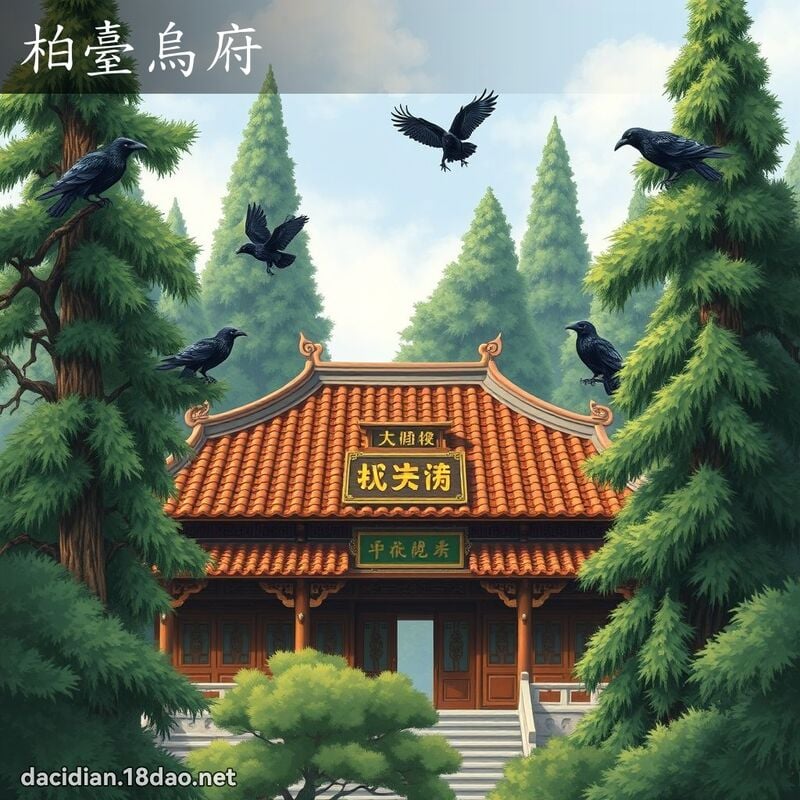 柏臺烏府 - 國語大辭典配圖