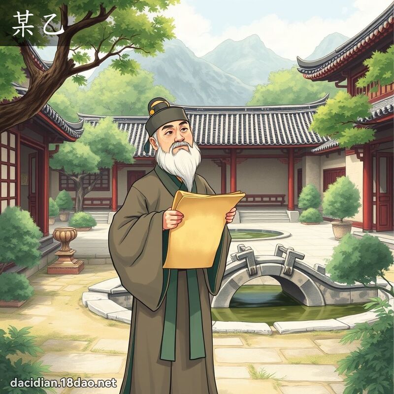 某乙 - 国语大辞典配图