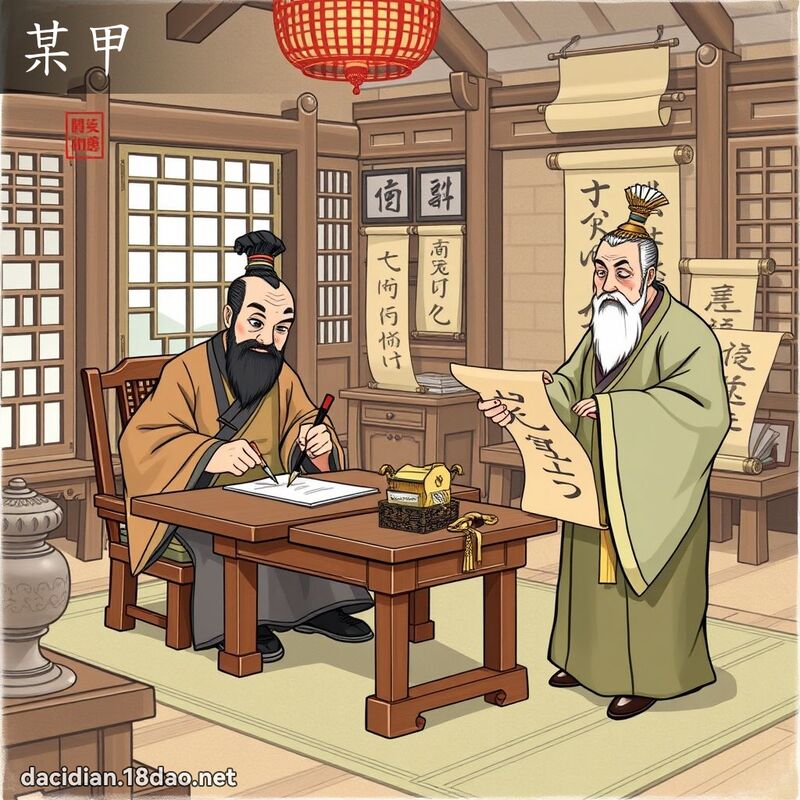 某甲 - 國語大辭典配圖