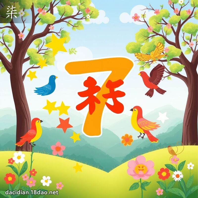柒 - 国语大辞典配图