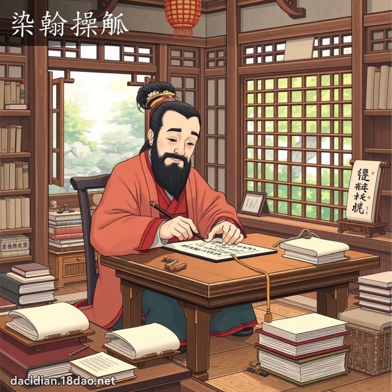 染翰操觚 - 国语大辞典配图