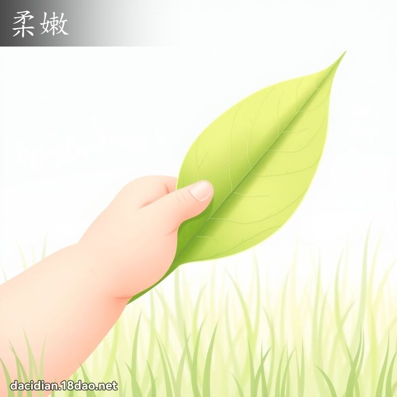 柔嫩 - 國語大辭典配圖