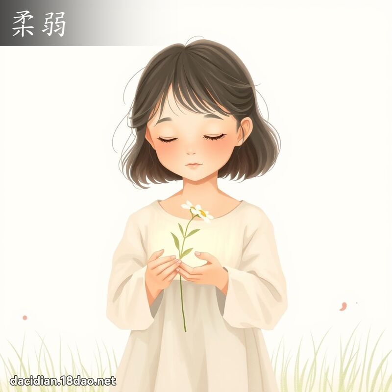 柔弱 - 國語大辭典配圖