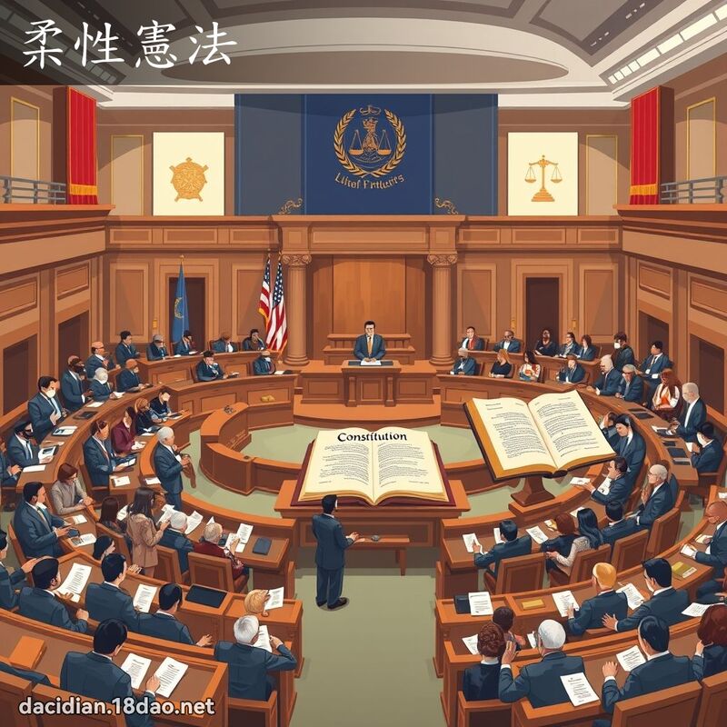 柔性憲法 - 國語大辭典配圖
