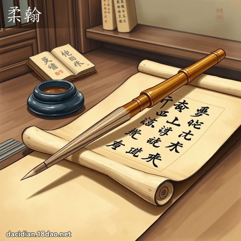 柔翰 - 国语大辞典配图