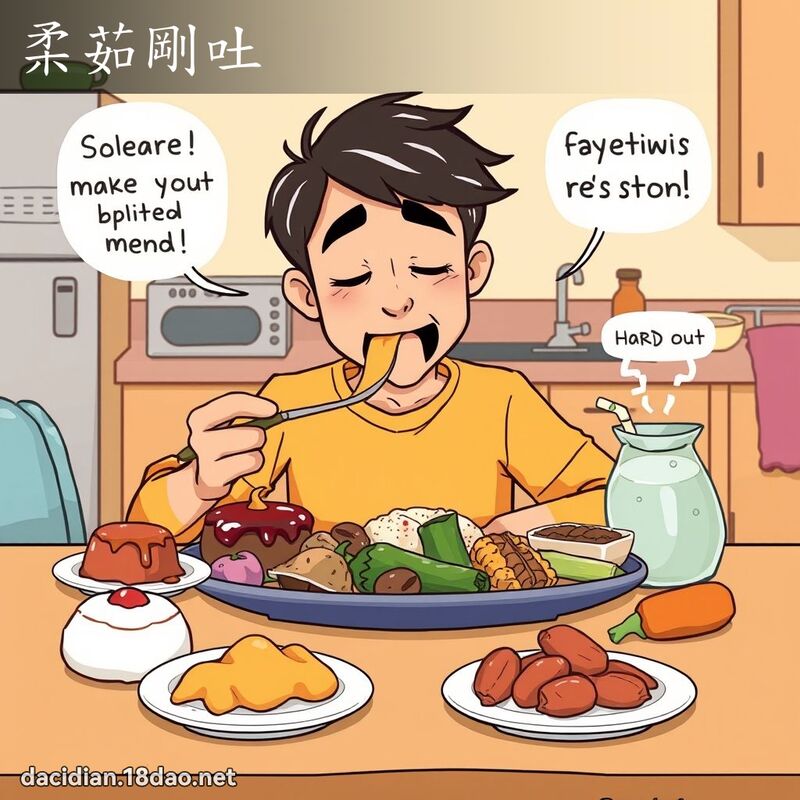 柔茹刚吐 - 国语大辞典配图
