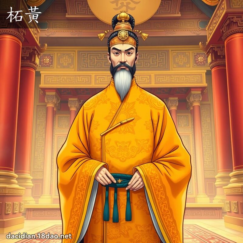 柘黃 - 國語大辭典配圖