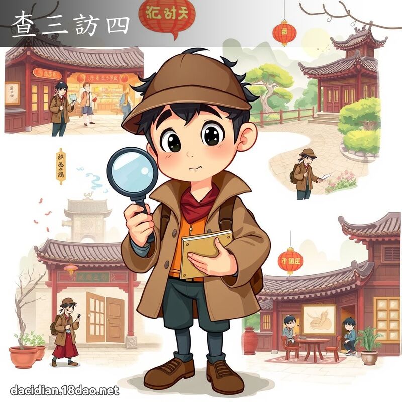 查三訪四 - 國語大辭典配圖