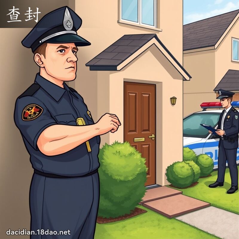 查封 - 國語大辭典配圖