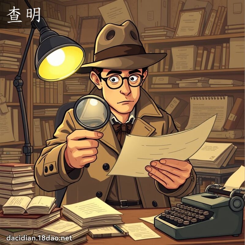 查明 - 國語大辭典配圖
