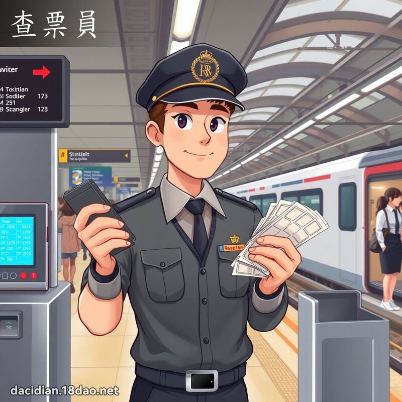 查票員 - 國語大辭典配圖