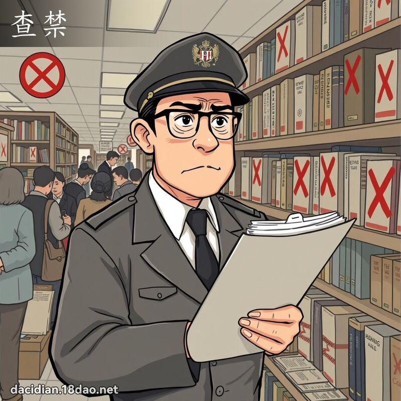 查禁 - 国语大辞典配图