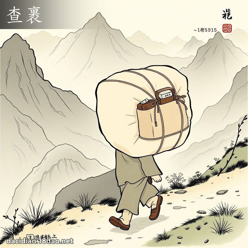 查裹 - 國語大辭典配圖