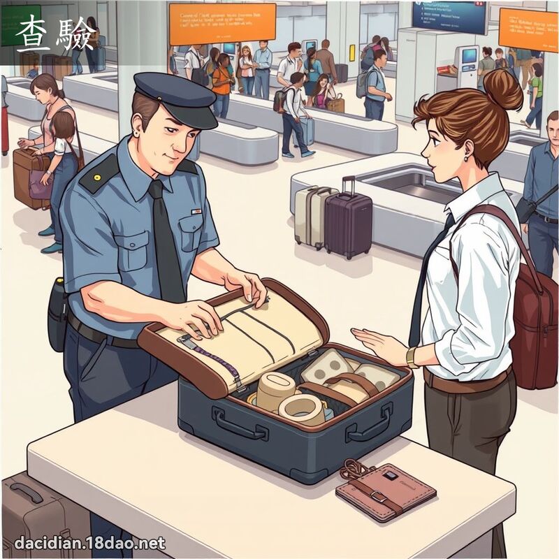查驗 - 國語大辭典配圖