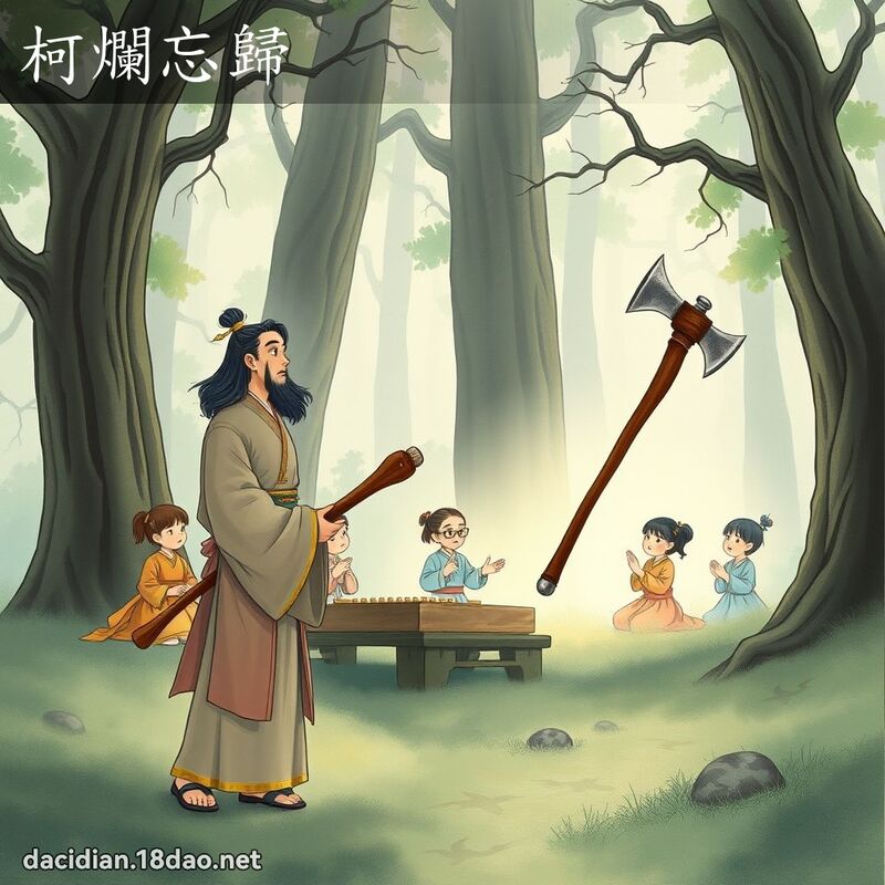 柯爛忘歸 - 國語大辭典配圖