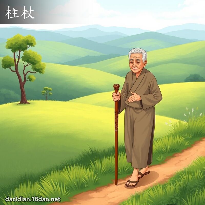 柱杖 - 国语大辞典配图