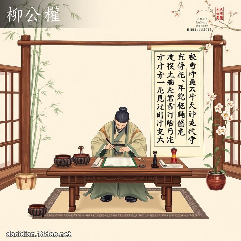 柳公权 - 国语大辞典配图