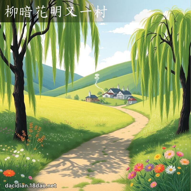 柳暗花明又一村 - 国语大辞典配图
