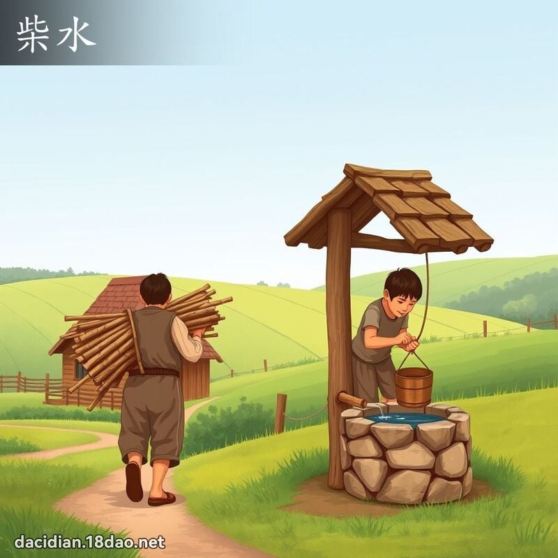 柴水 - 國語大辭典配圖