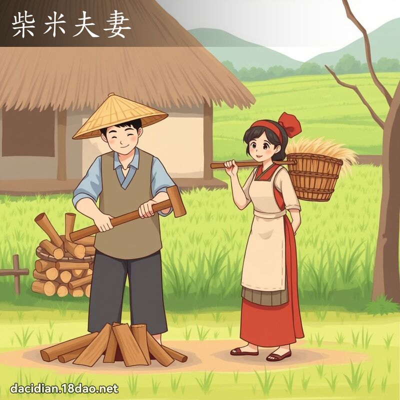 柴米夫妻 - 國語大辭典配圖