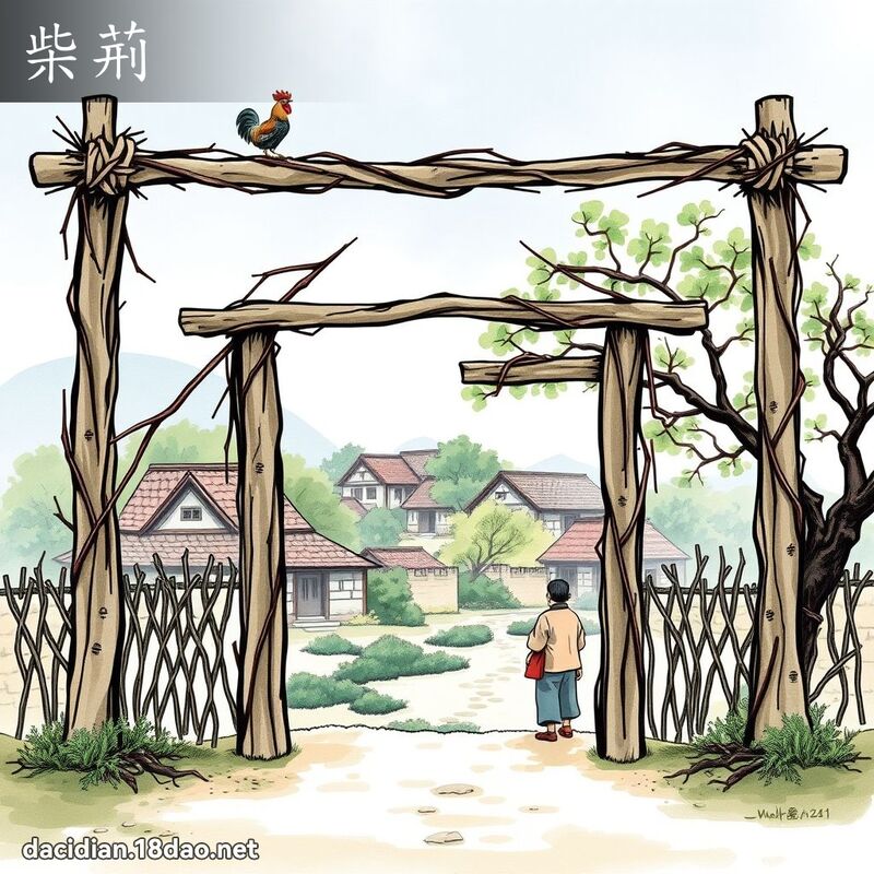 柴荊 - 國語大辭典配圖