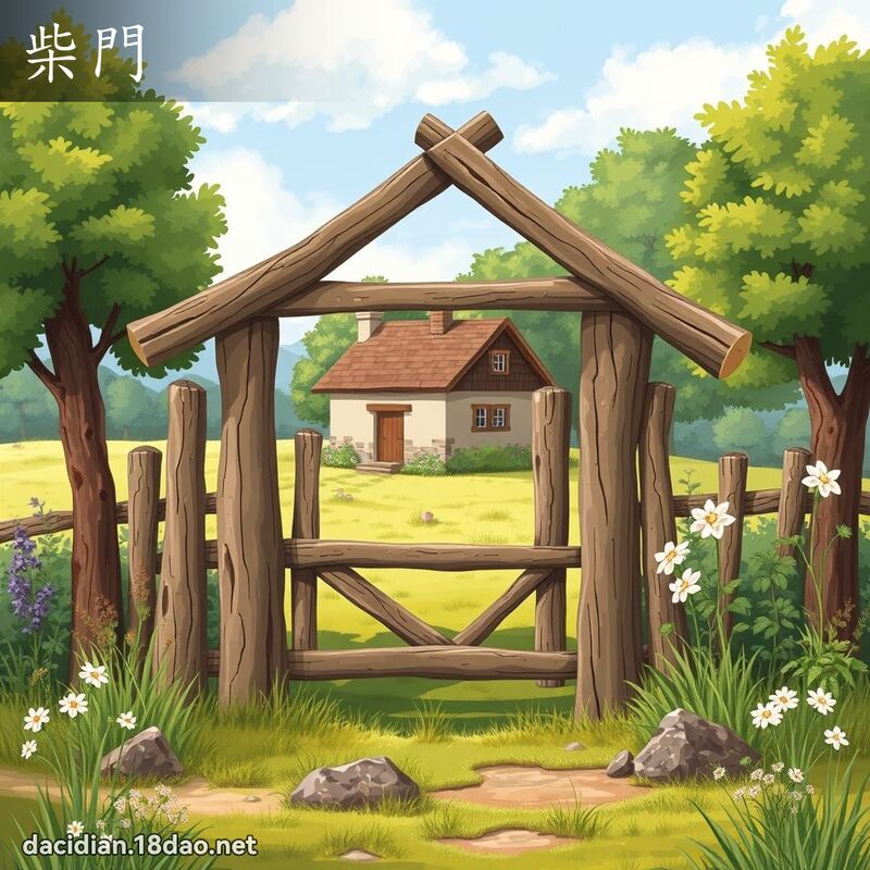 柴門 - 國語大辭典配圖
