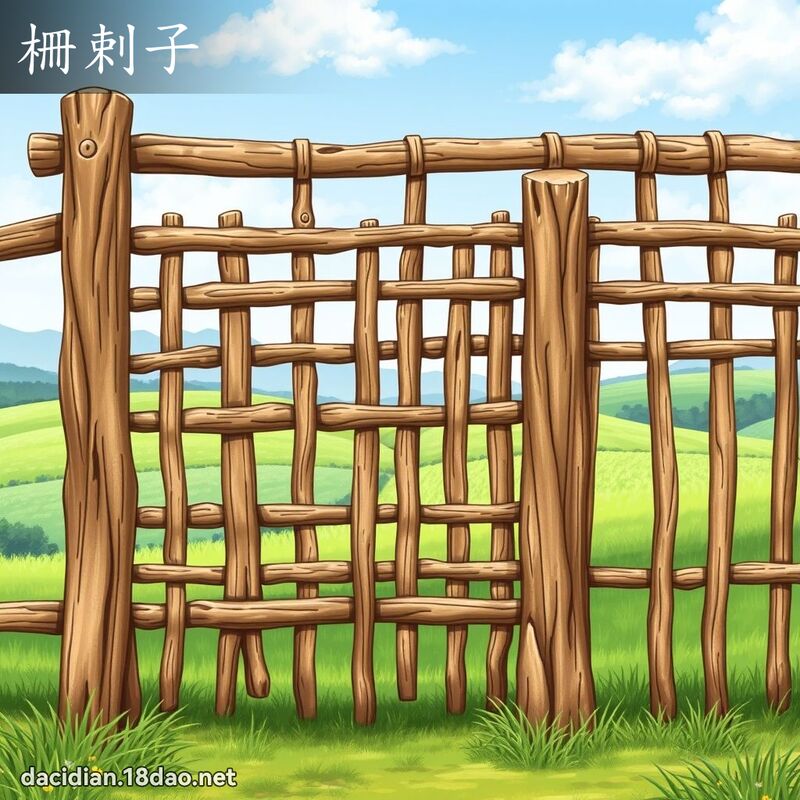 柵剌子 - 国语大辞典配图