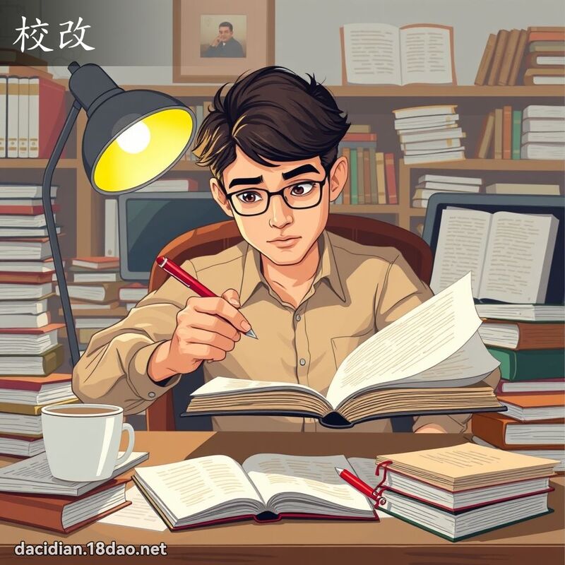 校改 - 国语大辞典配图