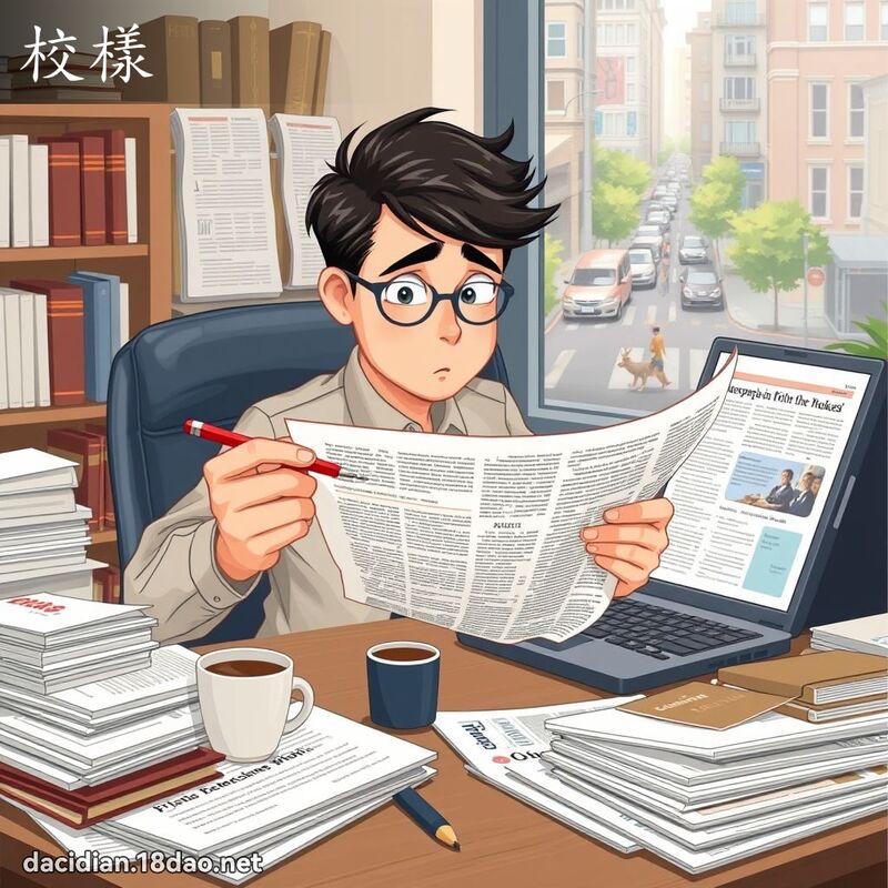 校样 - 国语大辞典配图