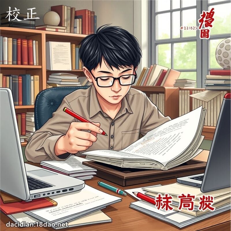 校正 - 國語大辭典配圖