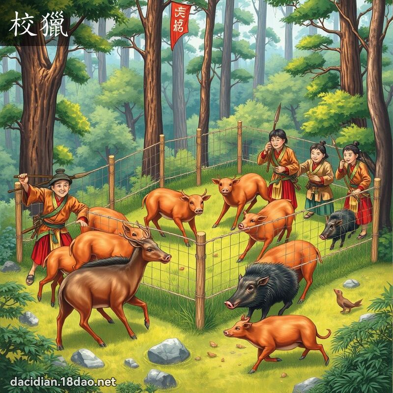 校猎 - 国语大辞典配图