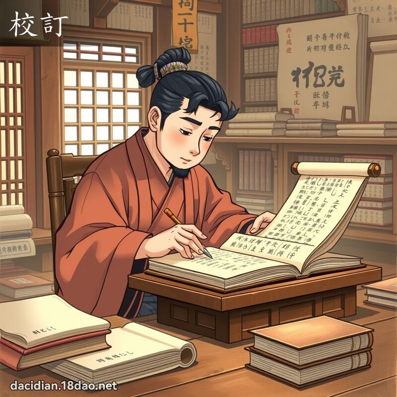 校订 - 国语大辞典配图