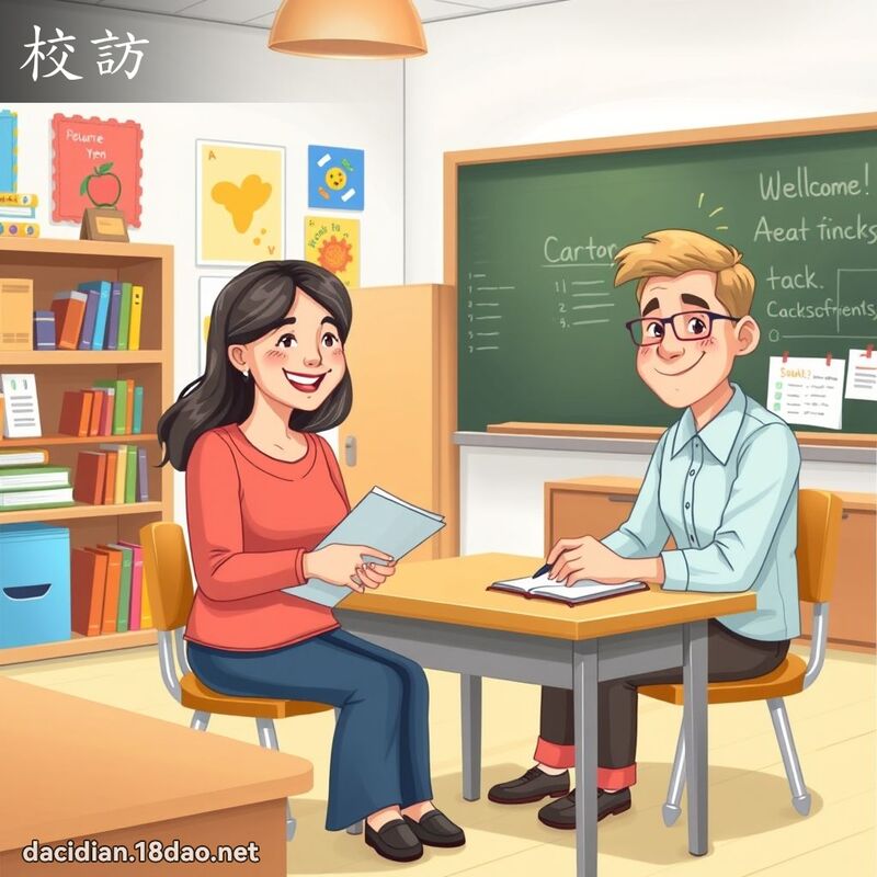 校访 - 国语大辞典配图