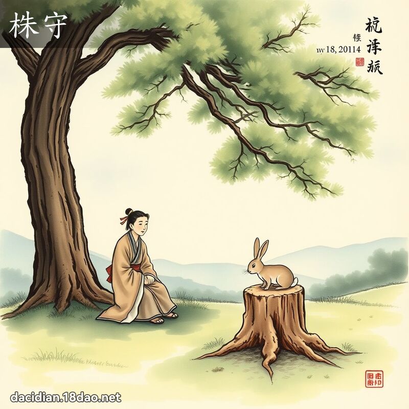 株守 - 国语大辞典配图
