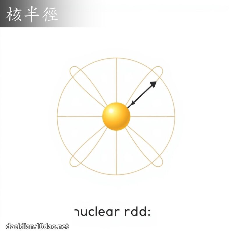 核半径 - 国语大辞典配图