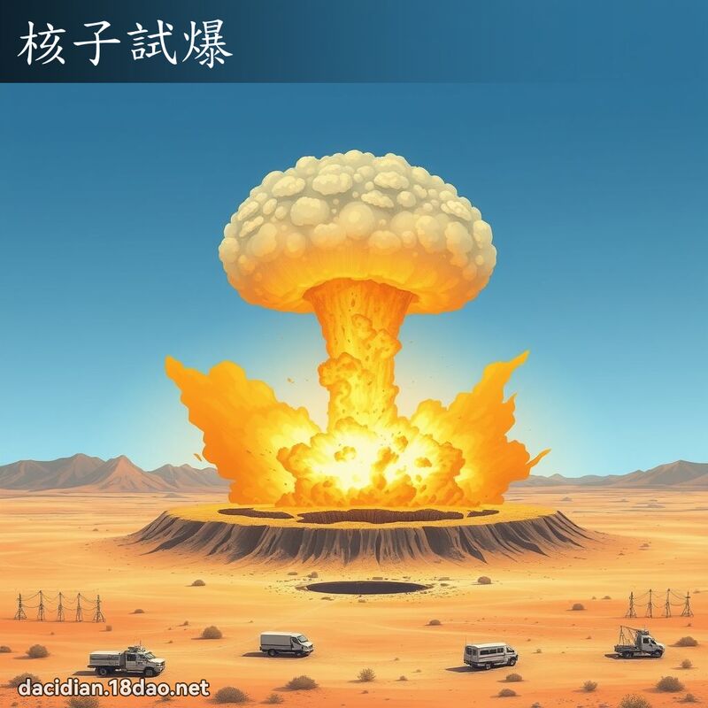核子试爆 - 国语大辞典配图