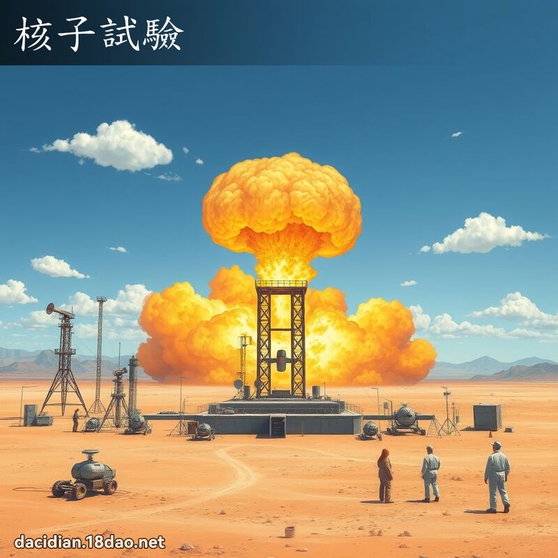 核子试验 - 国语大辞典配图