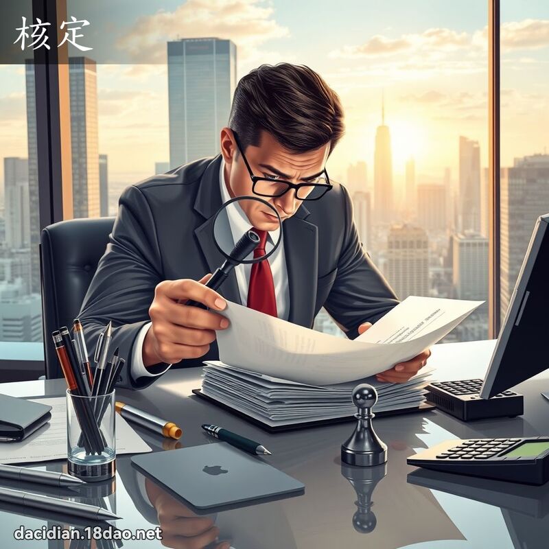 核定 - 國語大辭典配圖