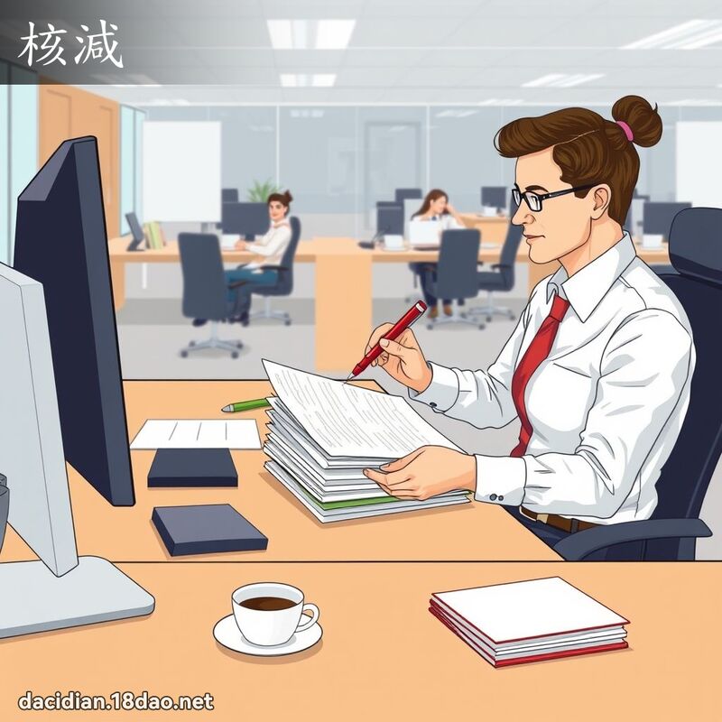 核減 - 國語大辭典配圖