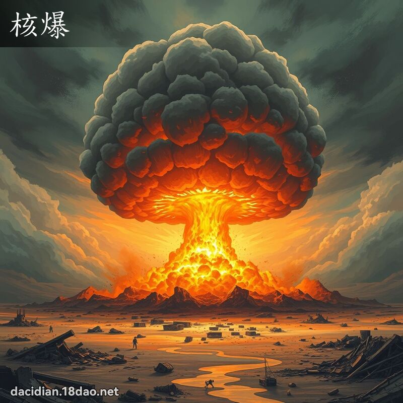 核爆 - 國語大辭典配圖