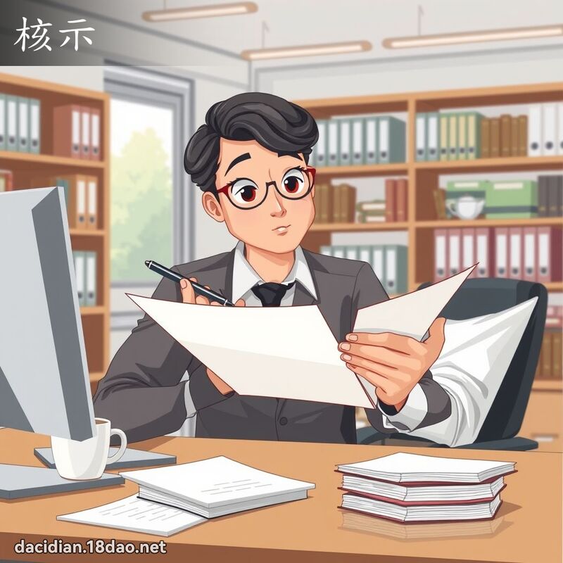 核示 - 國語大辭典配圖