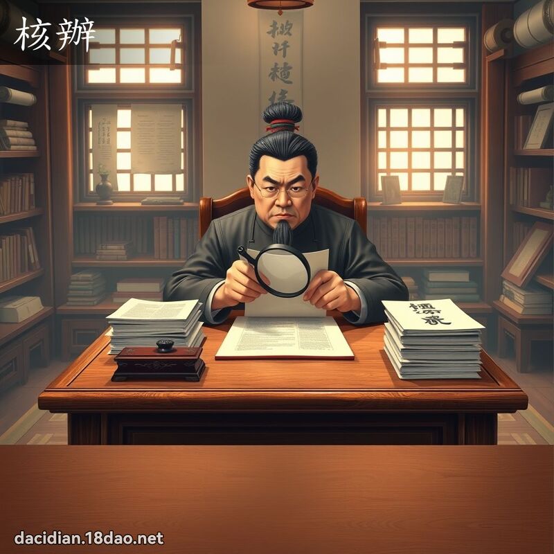 核办 - 国语大辞典配图