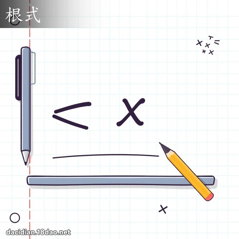 根式 - 国语大辞典配图