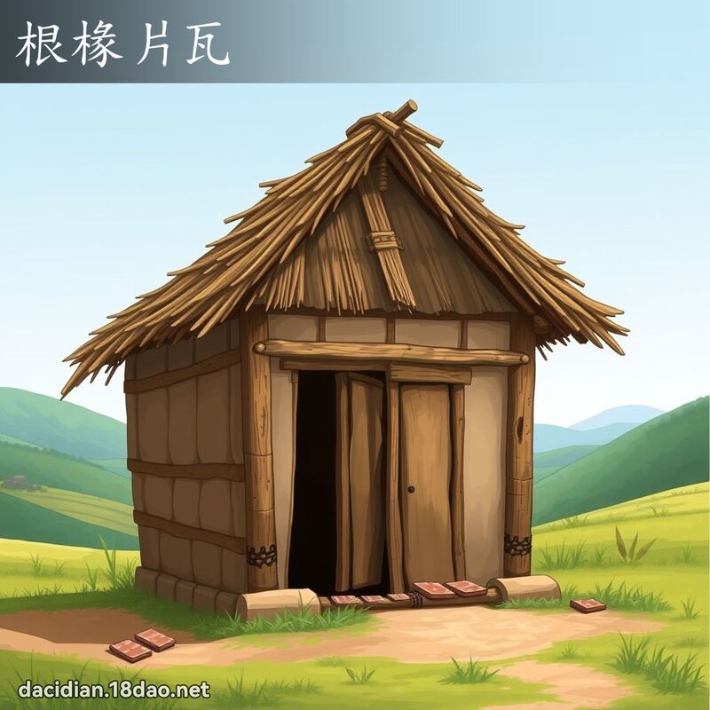 根椽片瓦 - 国语大辞典配图