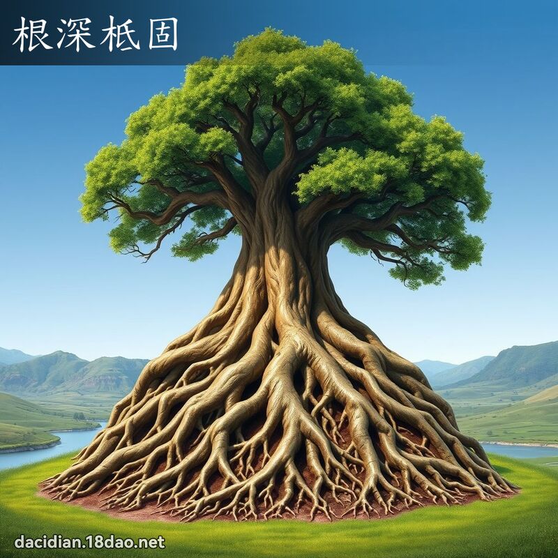 根深柢固 - 国语大辞典配图