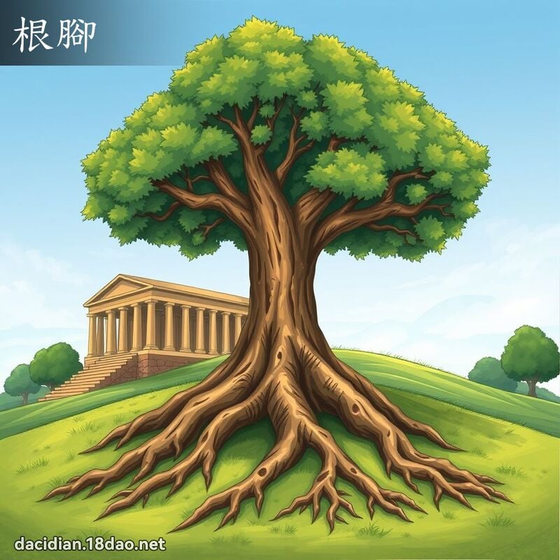 根脚 - 国语大辞典配图