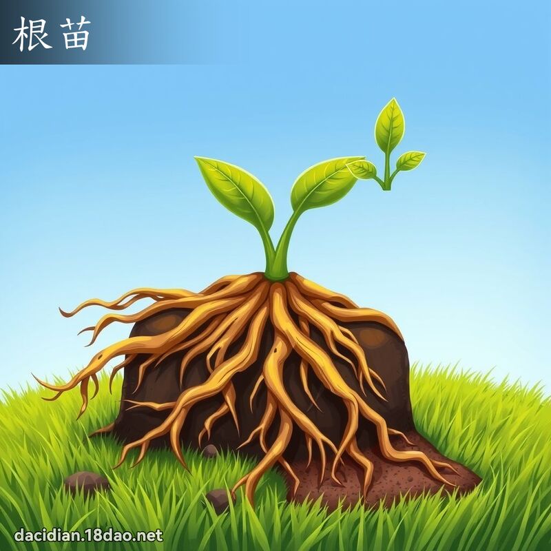 根苗 - 国语大辞典配图