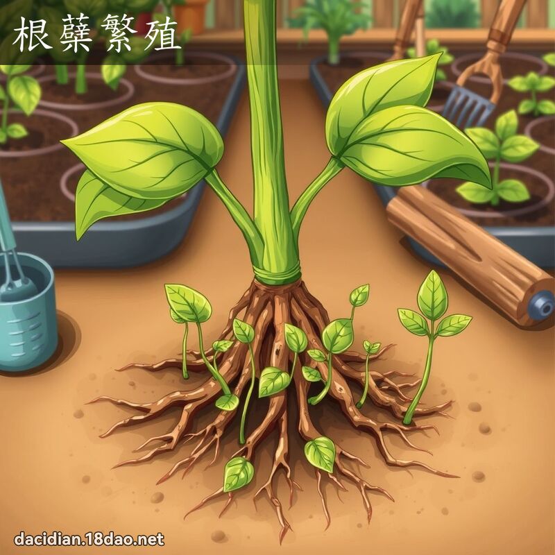 根蘗繁殖 - 国语大辞典配图