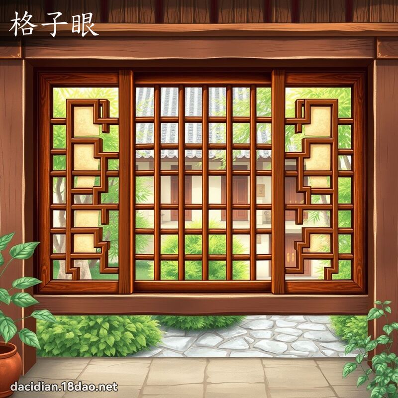格子眼 - 國語大辭典配圖