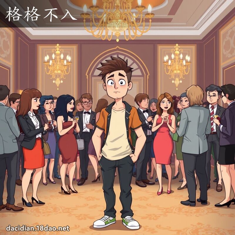 格格不入 - 國語大辭典配圖